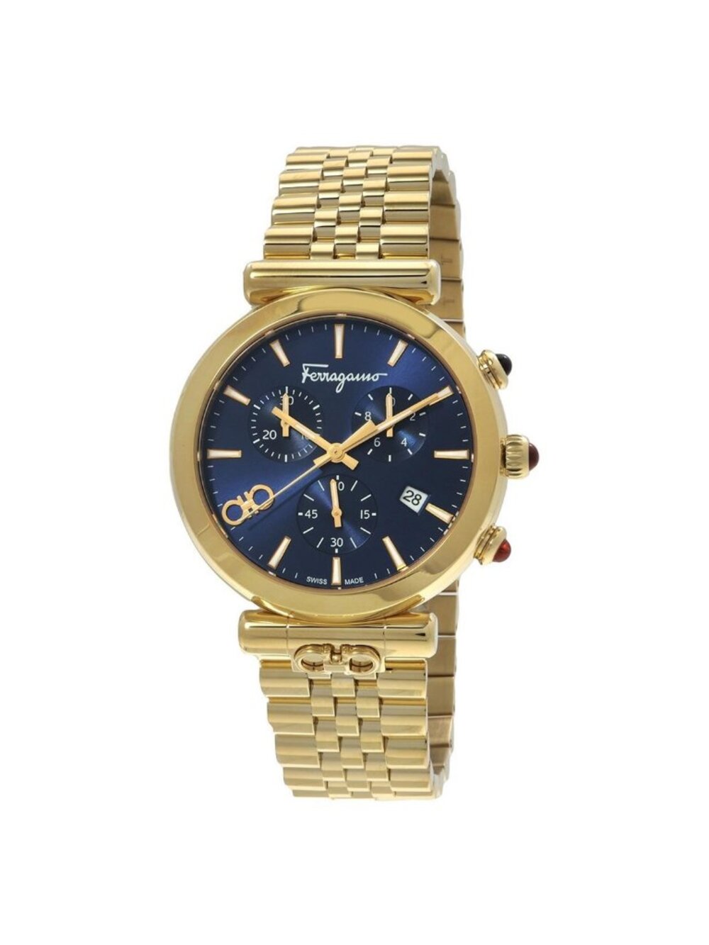 NWT Ferragamo Ora Quartz Blue Dial Watch